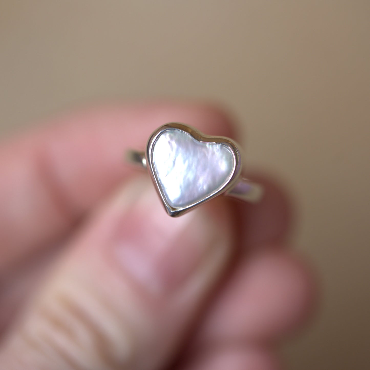 Heart Pearl Ring