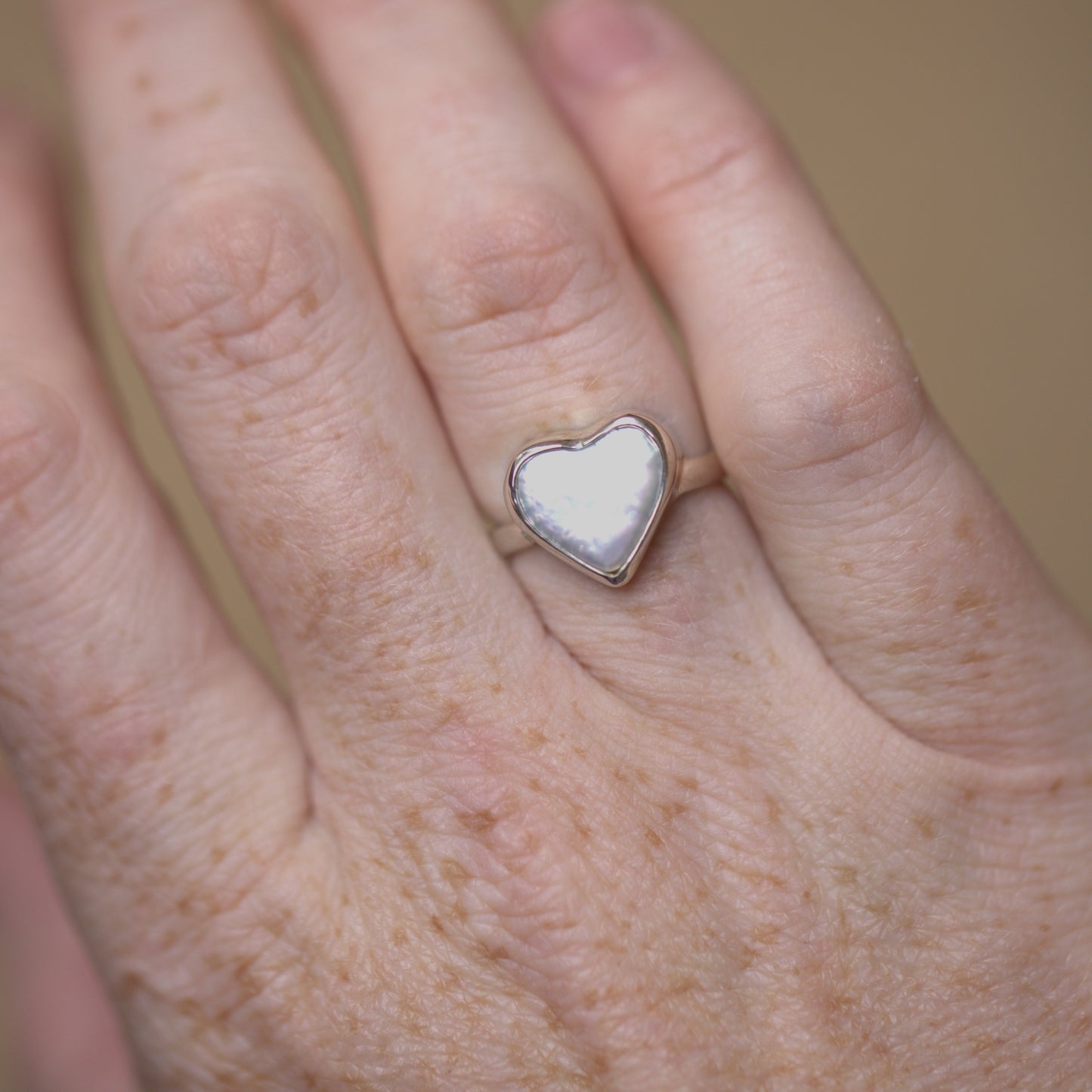 Heart Pearl Ring