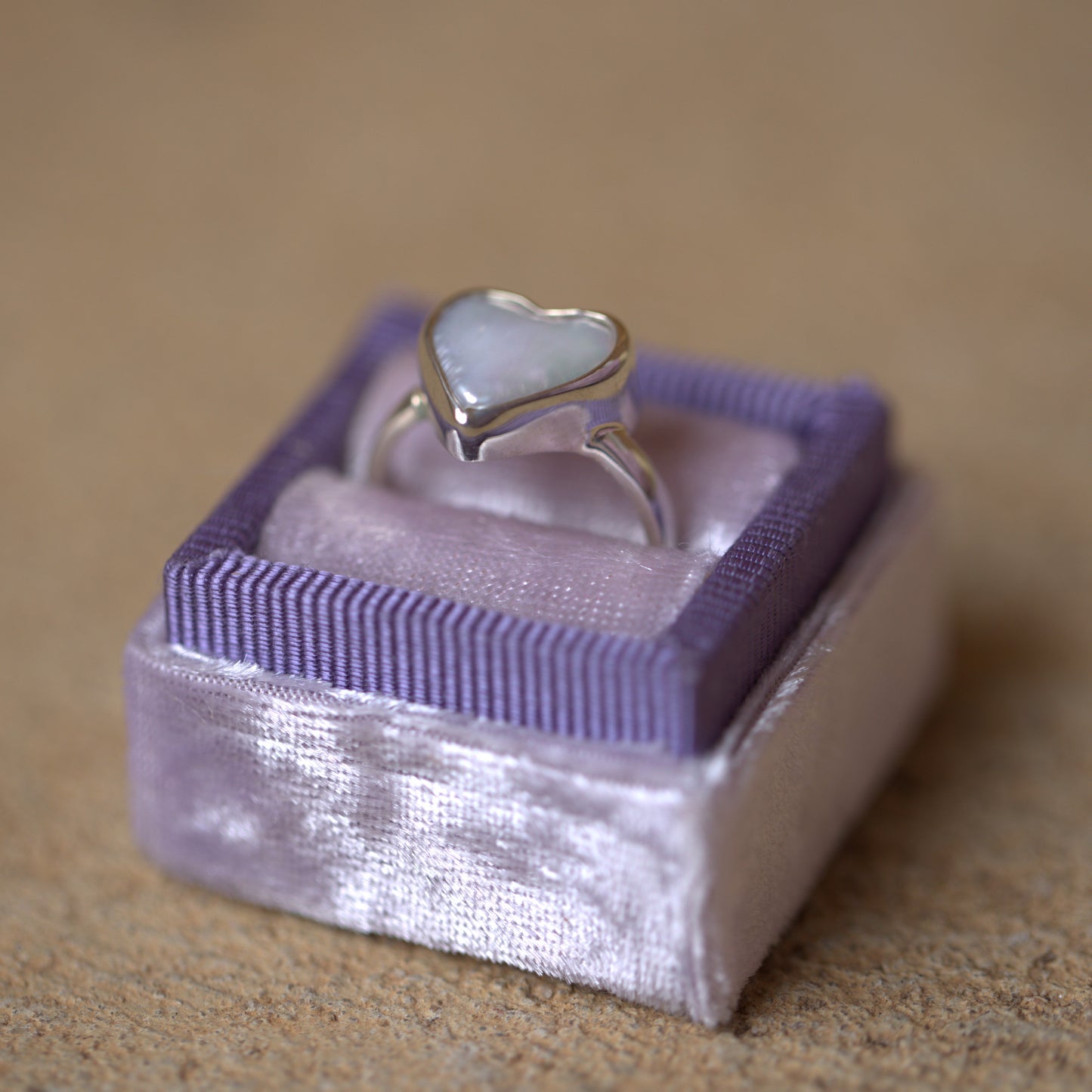 Heart Pearl Ring