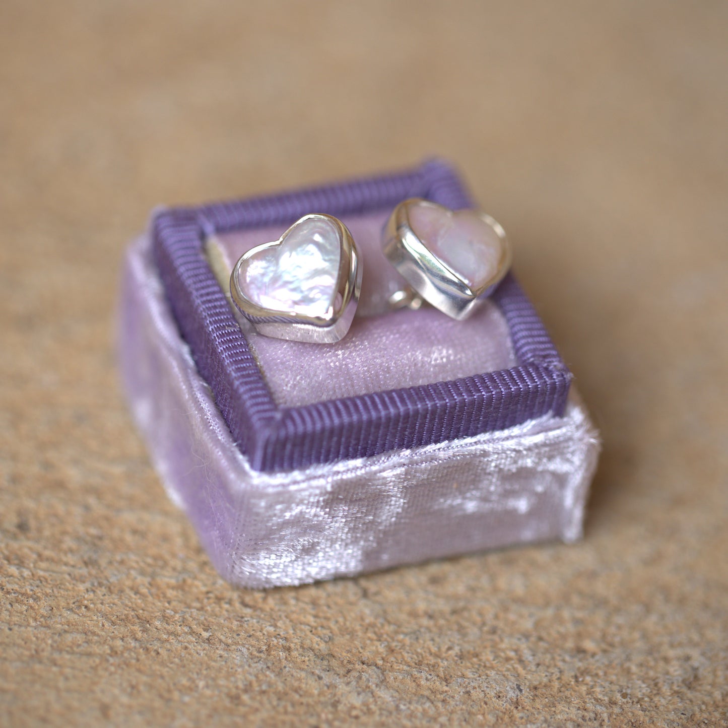 Heart Pearl Studs