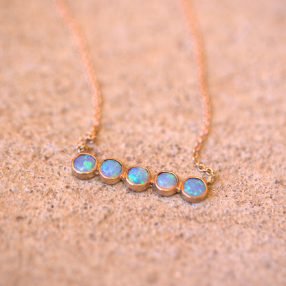 Opal Blue Green Necklace