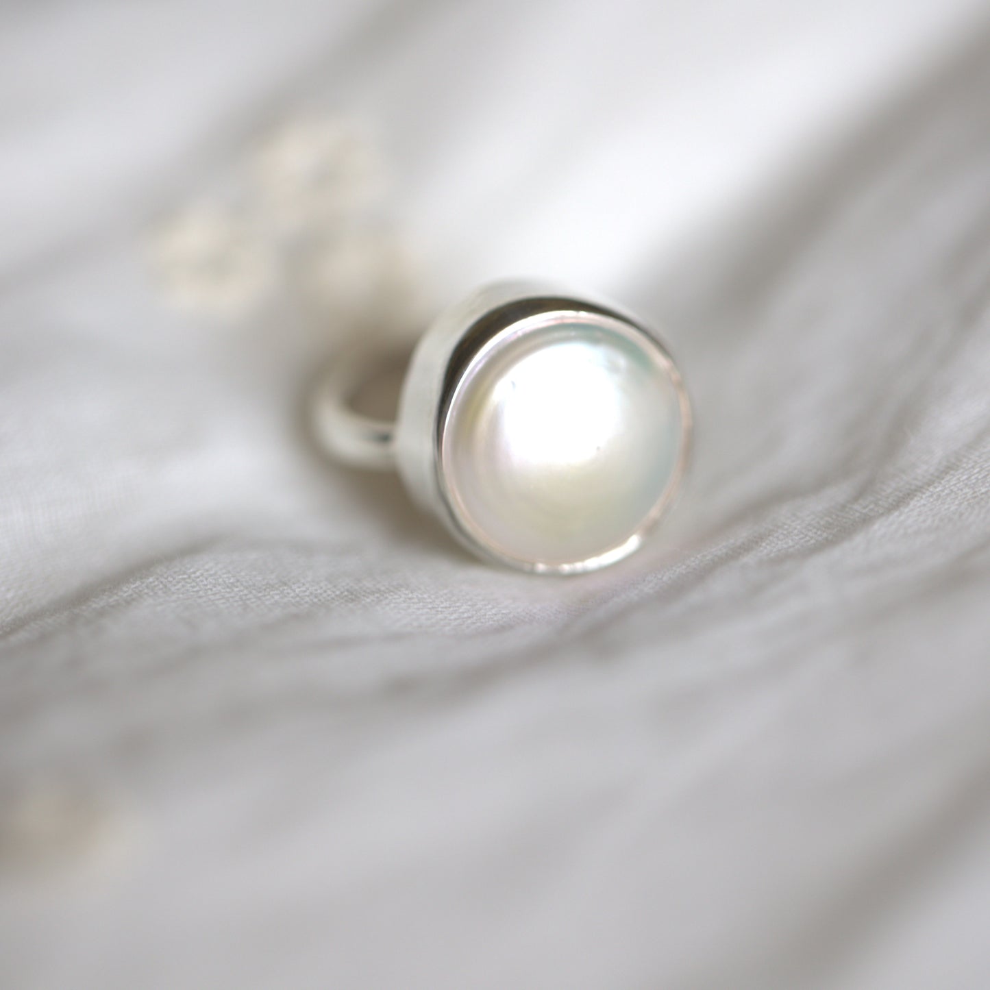 Round Pearl Ring