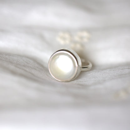 Round Pearl Ring