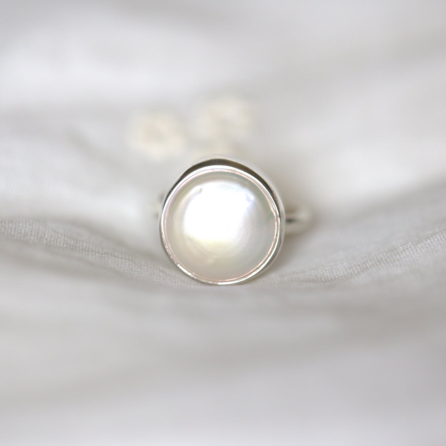 Round Pearl Ring