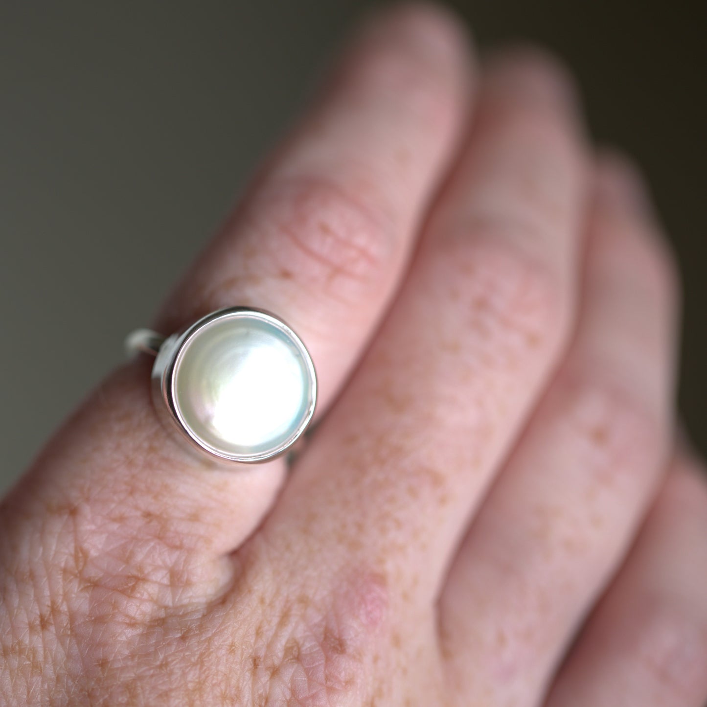 Round Pearl Ring