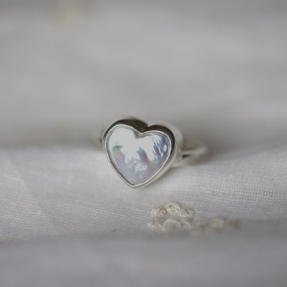 Heart Pearl Ring