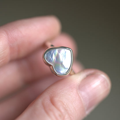 Heart Pearl Ring