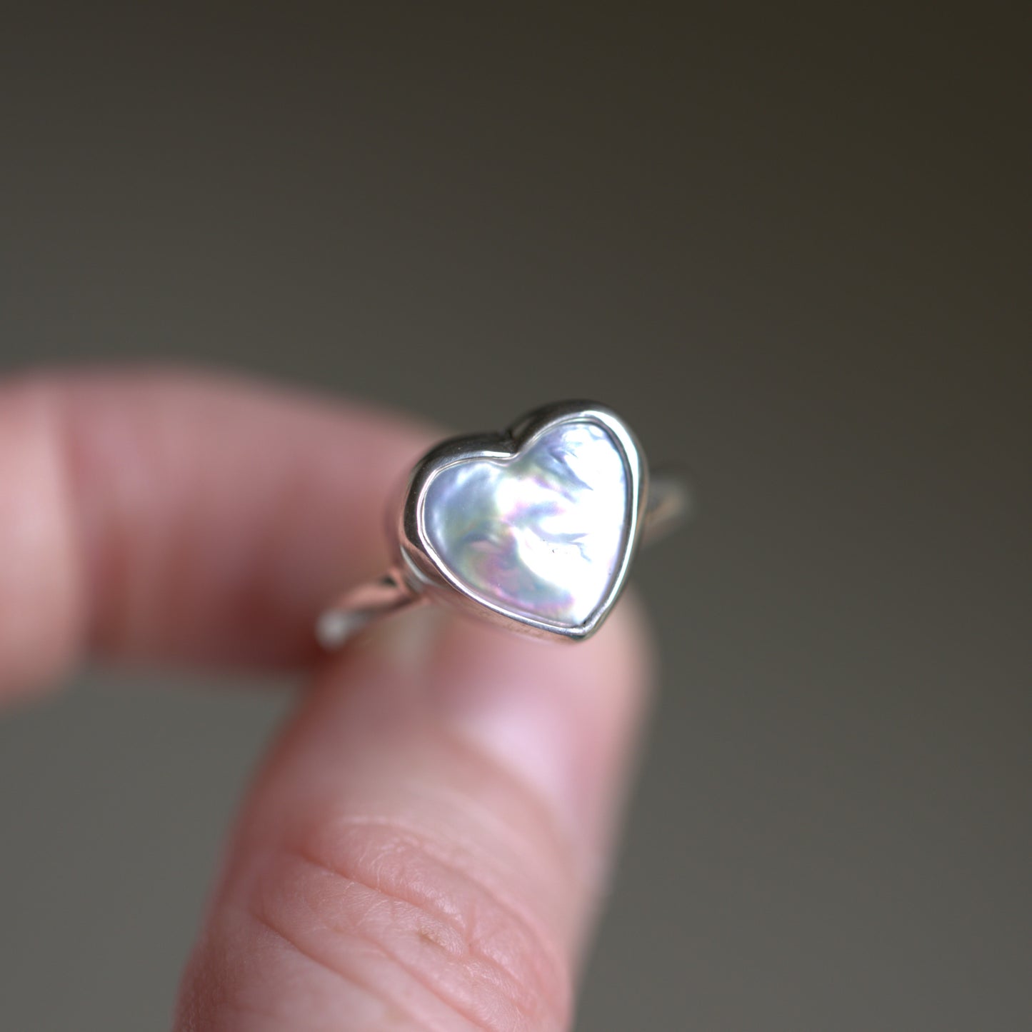 Heart Pearl Ring