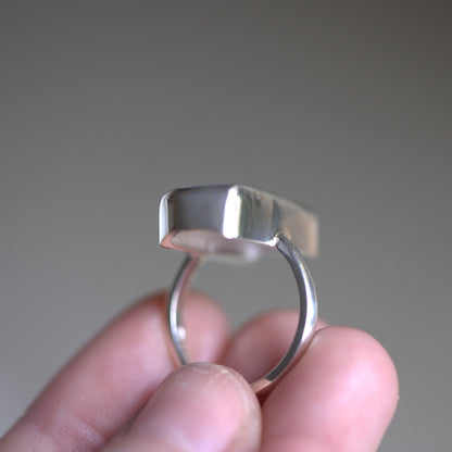 Rectangle Pearl Ring